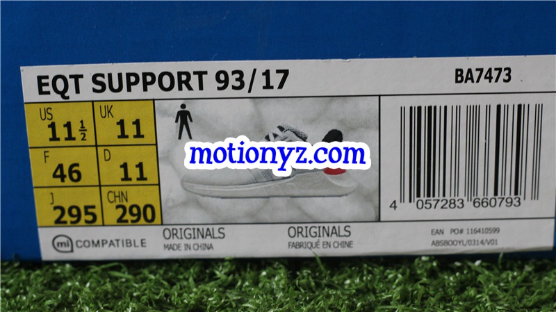 Adidas EQT Support 93/17 White Red Real Boost